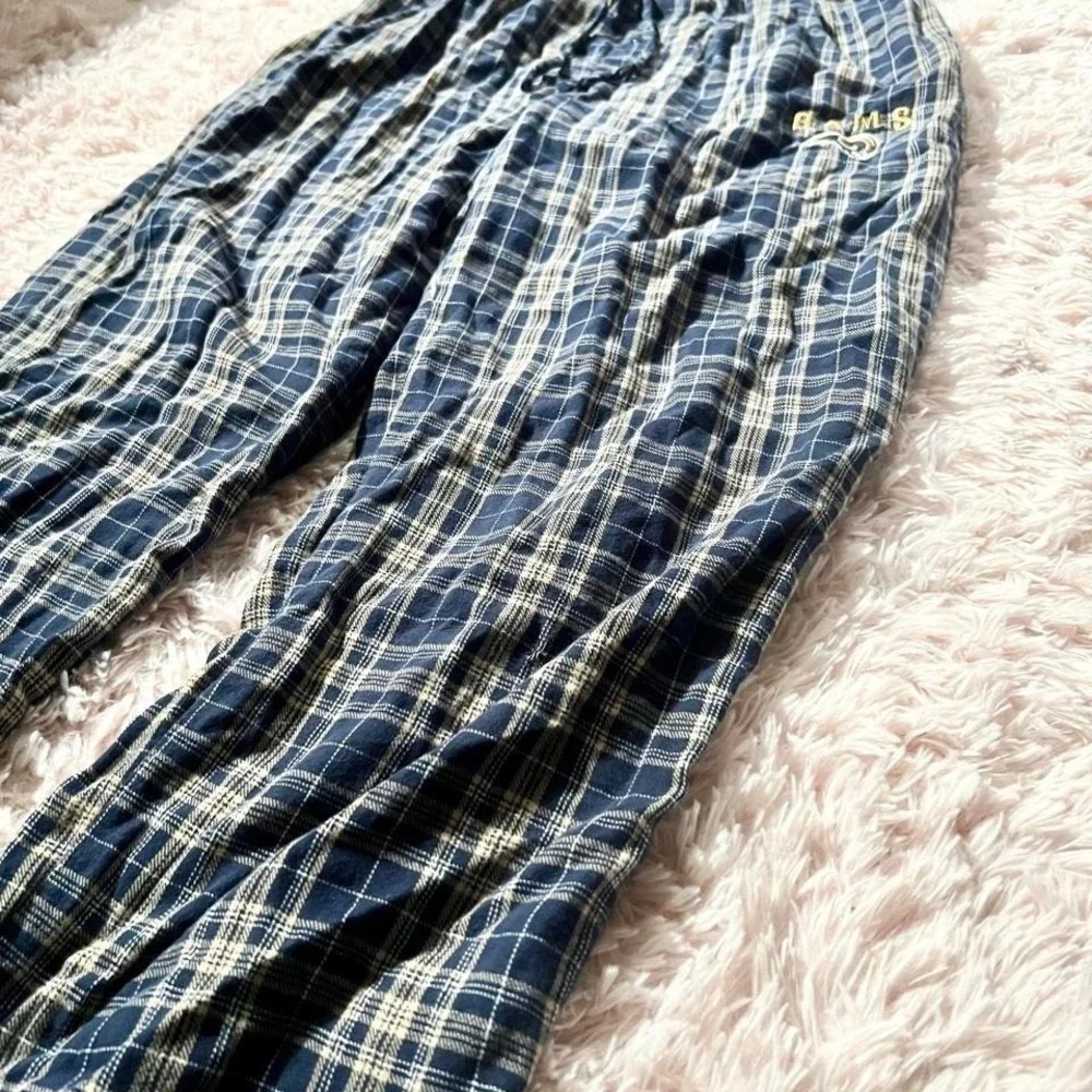 NFL‎ Vintage Apparel Rams Embroidered Plaid Lounge PJ Pants Mens M Sportswear